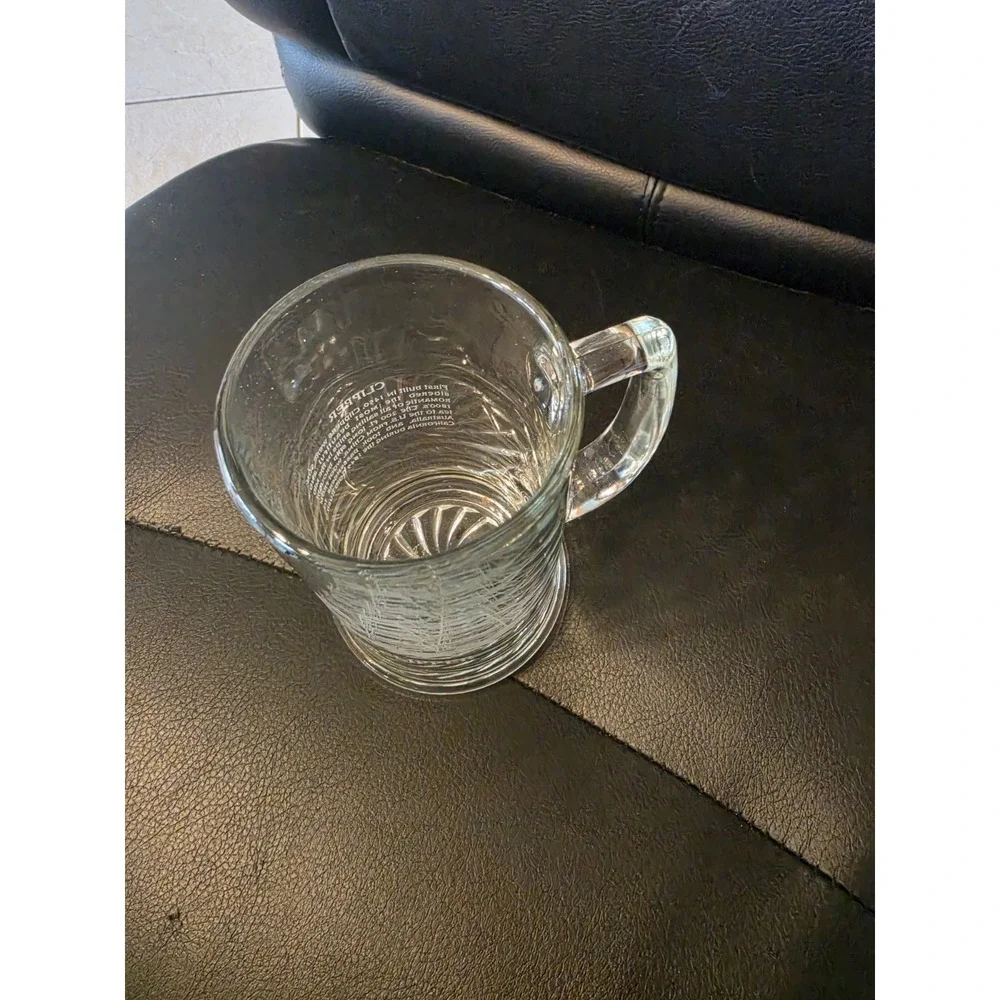 Sailors Ships Glass Beer Mug‎ 1 Clipper